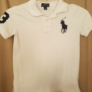 Boys Polo by Ralph Lauren white polo tshirt